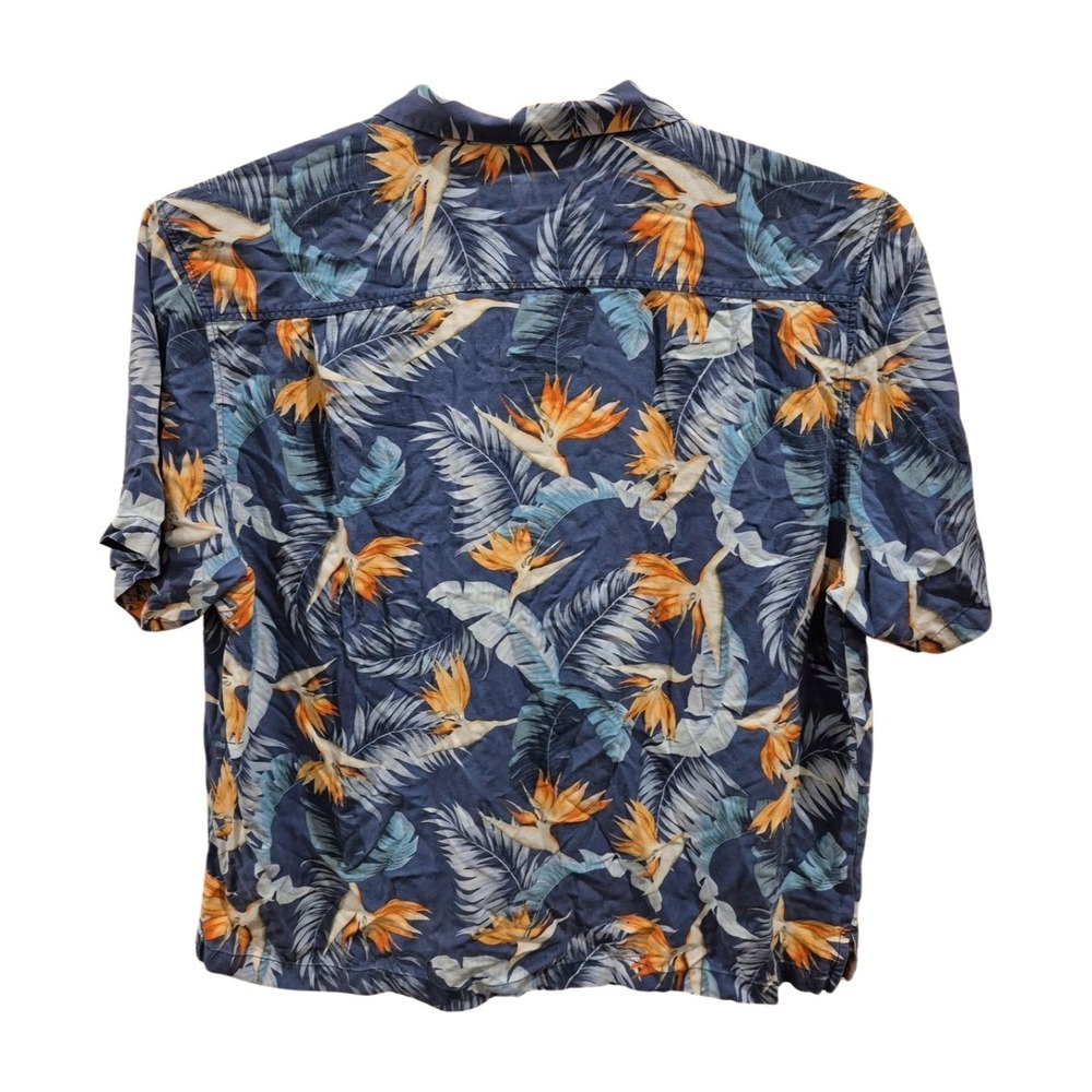 Tommy Bahama Hawaiian Camp Shirt Short Sleeve Floral Print 100% Silk Men's 2XB - Picture 3 of 5